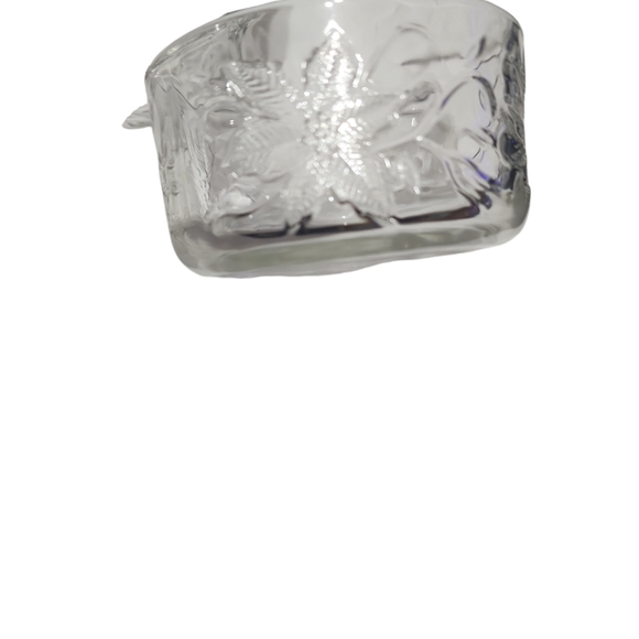 Floral Crystal PH Fantasia poinsettia ramekins clear Set Of 4 - Picture 4 of 8